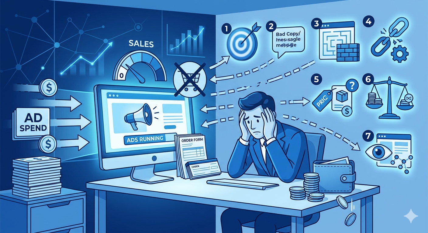 Reklam Veriyorum Ama Satış Yok: 7 Kritik Hata